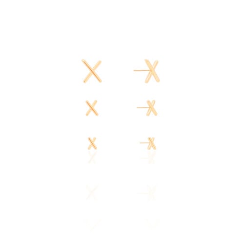 Trio X Liso Banhado a Ouro 18K