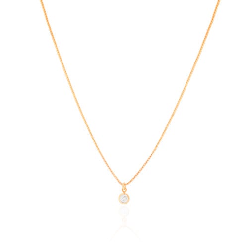 Choker Veneziana Pontos de Luz Cristal 5 mm Banhado a Ouro 18K