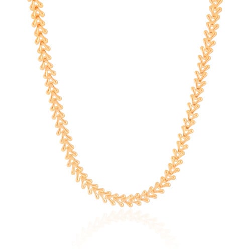 Choker Escamas 6 mm Banhado a Ouro 18K