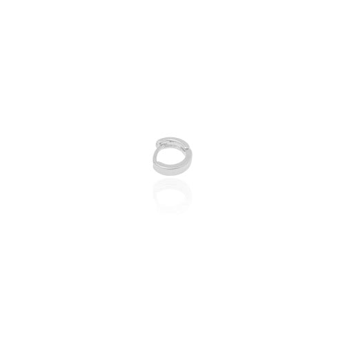 Piercing para Hélix Reto Liso 8 mm Ródio Branco