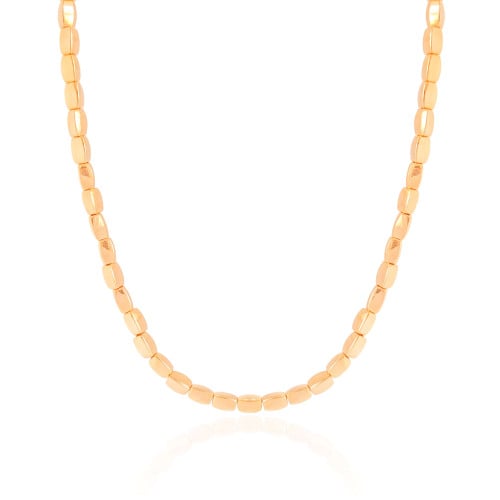 Choker Abaulada ABS Banhado a Ouro 18K