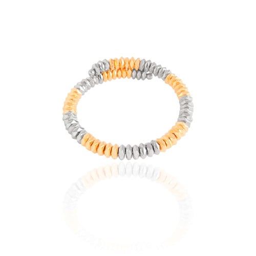 Bracelete Mola Sextavada 7 mm Mix de Banho