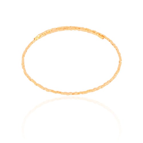 Aro Mola Quadrados 2 mm Banhado a Ouro 18K - 30 cm