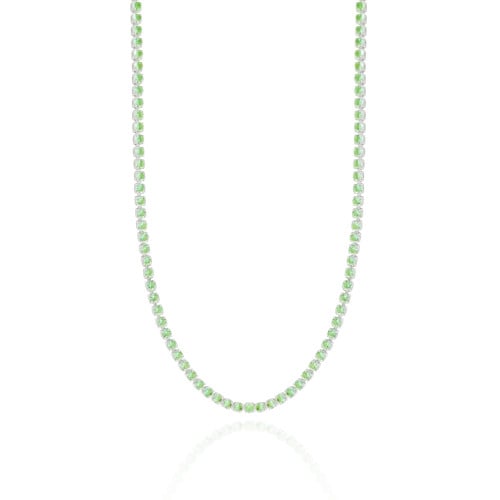 Choker Riviera Turmalina 2 mm Ródio Branco