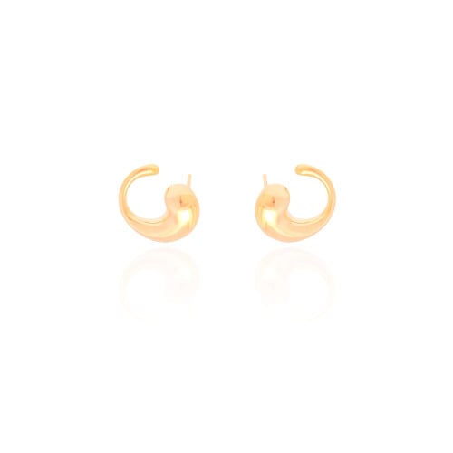 Ear Cuff Gota Lisa 1.7 cm Banhado a Ouro 18K