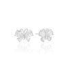 Brinco Borboleta Cristal Ródio Branco