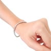 Pulseira Riviera Cristal Fecho Gaveta Ródio Branco
