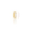 Pingente Separador Cristal Banhado a Ouro 18K