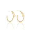 Brinco Argola Prego Tubo Banhado a Ouro 18K