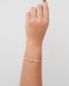 Bracelete Prego Liso Banhado a Ouro 18K