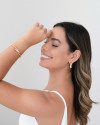 Bracelete Prego Liso Banhado a Ouro 18K