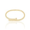 Bracelete Prego Liso Banhado a Ouro 18K