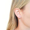 Brinco Argola Gota Perola Banhado a Ouro 18K