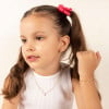 Pulseira Infantil Elos Pontos de Luz Cristal Banhado a Ouro 18K