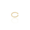 Piercing Tubo Liso Duas Bolinhas Banhado a Ouro 18K