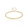 Pulseira Rabo de Rato Banhado a Ouro 18K