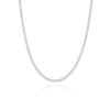 Choker Riviera Cristal Ródio Branco