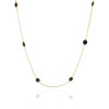 Choker Pontos de Luz Negros Banhado a Ouro 18K