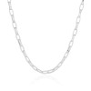 Choker Elos 11.5 x 5.5 MM Ródio Branco