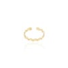 Anel Falange Zig Zag Tamanho 10 Banhado a Ouro 18K