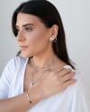 Ear Cuff Tarraxa Piercing Ródio Branco