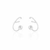 Ear Cuff Tarraxa Piercing Ródio Branco