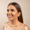 Ear Cuff Cristal Pontos de Luz Banhado a Ouro 18K