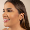 Ear Cuff Cristal Pontos de Luz Banhado a Ouro 18K