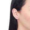 Ear Cuff Cristal Pontos de Luz Ródio Branco