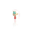Piercing Colorido Quadrado Gota Oval Banhado a Ouro 18K