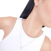 Conjunto Ponto de Luz Cristal Ródio Branco