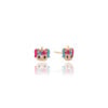 Brinco Infantil Menina Colorida Banhado a Ouro 18K