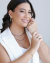 Choker Elos Ovais Lisos Ródio Branco