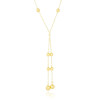Gargantilha Gravata Bolas Banhado a Ouro 18K