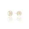 Brinco Pérola Modelo Shell 10 mm Banhado a Ouro 18K