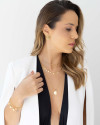 Choker com Plaquinhas Lisas Banhado a Ouro 18K