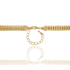 Gargantilha Achatada Oca 8 mm Banhado a Ouro 18K