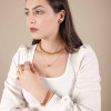 Pulseira Elos Corrente 11 mm Banhado a Ouro 18K