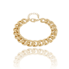 Pulseira Elos Corrente 11 mm Banhado a Ouro 18K