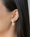 Brinco Bolinha Lisa Banhado a Ouro 18K