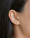 Brinco Bolinha Lisa Banhado a Ouro 18K