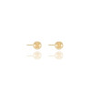 Brinco Bolinha Lisa Banhado a Ouro 18K