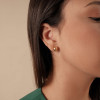 Brinco Bolinha Lisa 8 MM Banhado a Ouro 18K