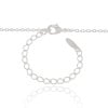 Gargantilha Filho Menino Coração Liso Ródio Branco - 45 cm