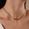 Choker Snake Banhado a Ouro 18K