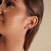 Brinco Estrela Lisa Banhado a Ouro 18K