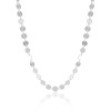 Choker Plaquinhas Flat Lisas Ródio Branco
