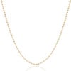 Gargantilha Longa Bolinhas 2 mm Banhado a Ouro 18K