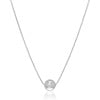 Gargantilha Veneziana Bolinha 10mm Ródio Branco