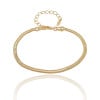 Pulseira Snake 3 mm Banhado a Ouro 18K